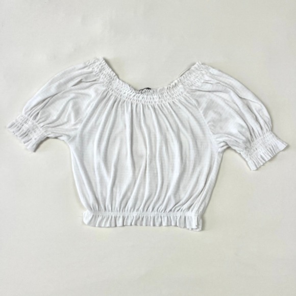 Ethereal Zara Peasant Top Off Shoulder Cottegecore Dainty Angelic Fairy Size S - Picture 8 of 12